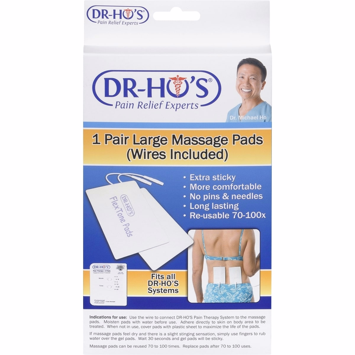 Dr-Ho's 凝膠墊替換 一對 大號替換凝膠墊