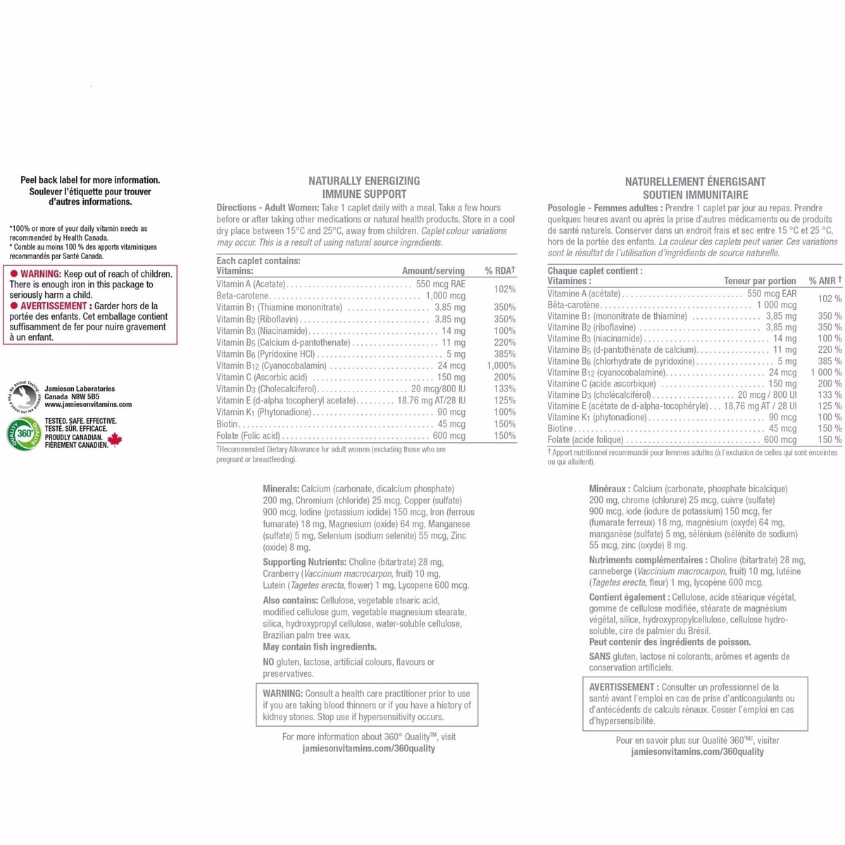 100% Complete Multivitamin for Women 115 ct