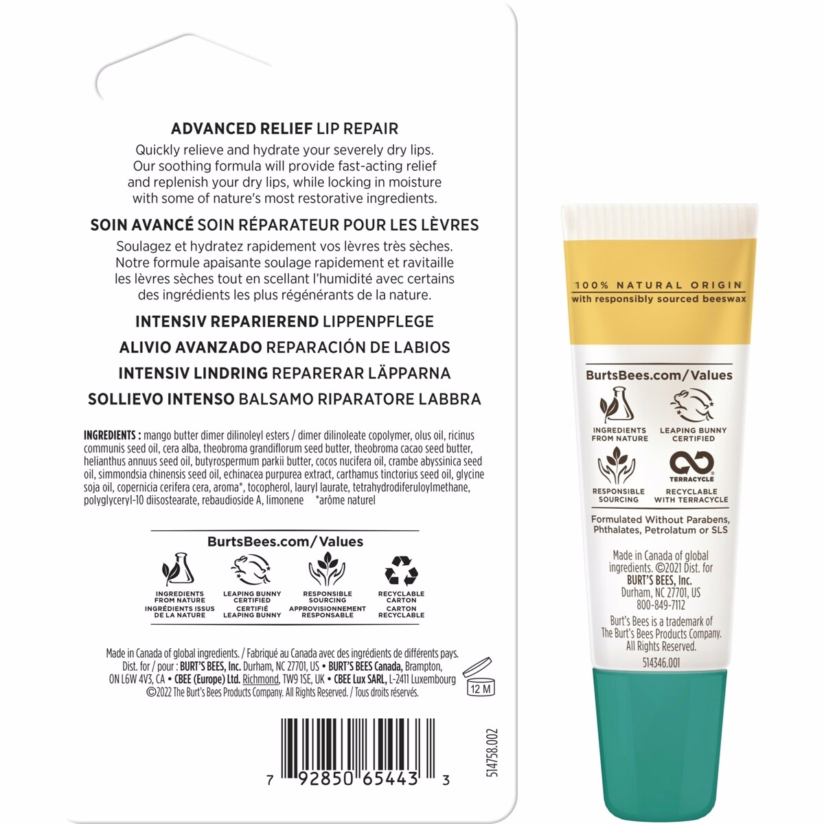 100% Natural Origin, Advanced Lip Relief with Shea Butter and Echinacea 100% Natural Origin, Advanced Lip Relief with Shea Butter and Echinacea