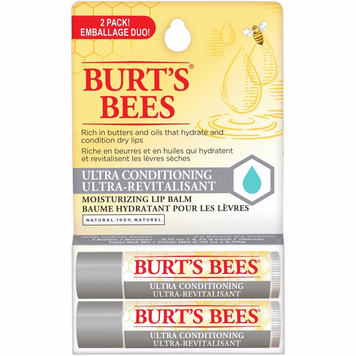 100% 天然原料唇膏，含 Kokum Butter 的超保濕配方