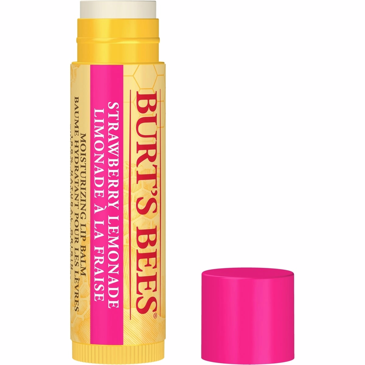 100% Natural Origin Moisturizing Lip Balm, Strawberry Lemonade Lip Balm