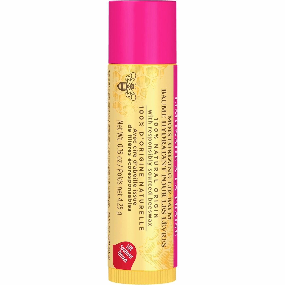100% Natural Origin Moisturizing Lip Balm, Strawberry Lemonade Lip Balm 100% Natural Origin Moisturizing Lip Balm, Strawberry Lemonade Lip Balm