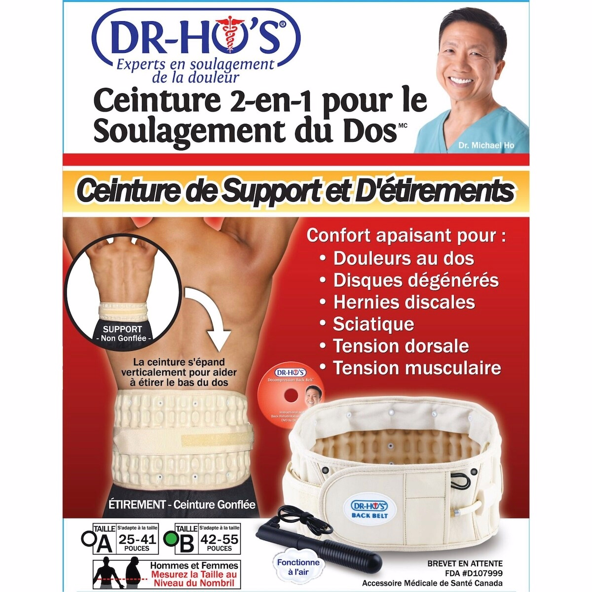 2-in-1 Back Relief Belt 2-in-1 Back Relief Belt