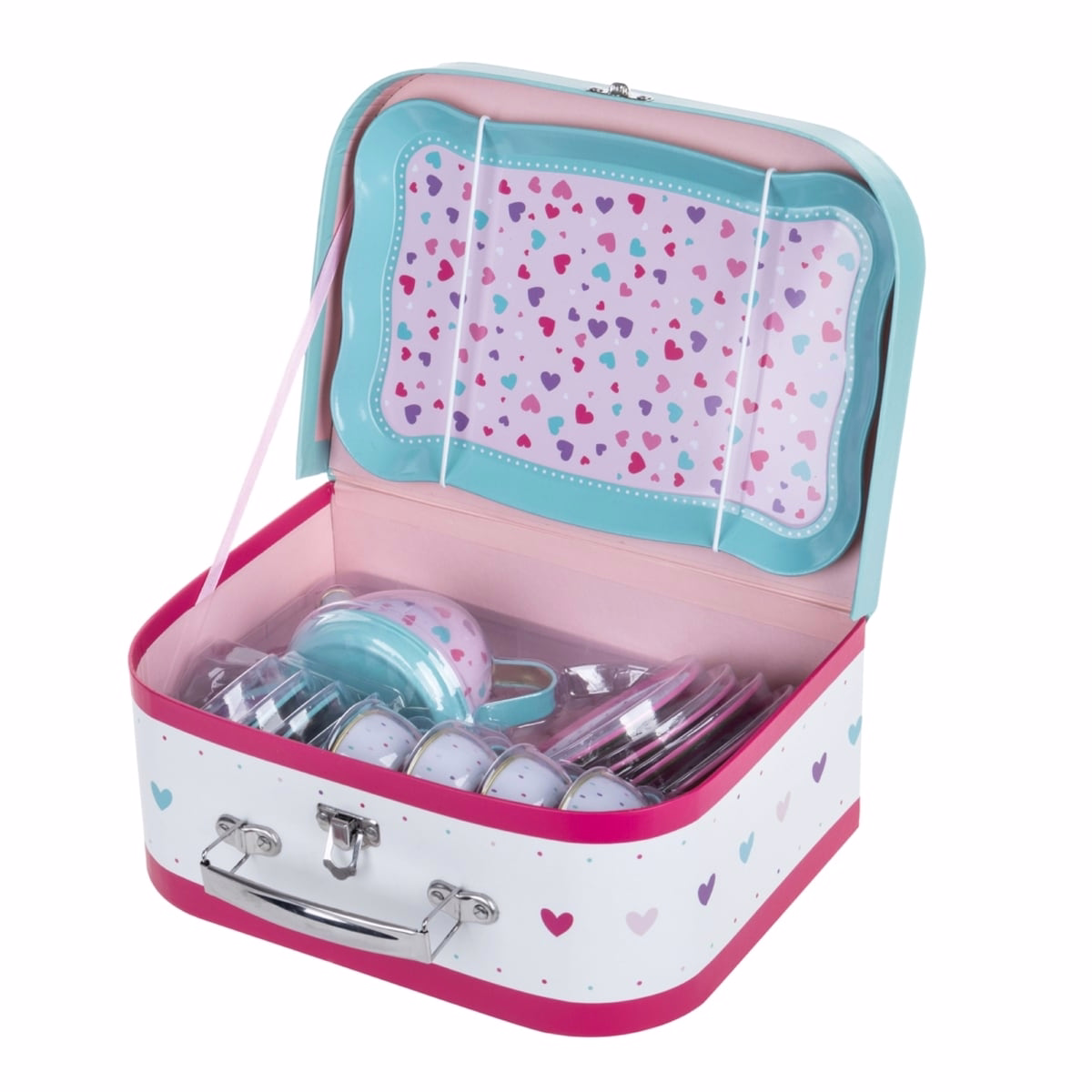 20 pc Metal Tea Set - Hearts 20 pc Metal Tea Set - Hearts