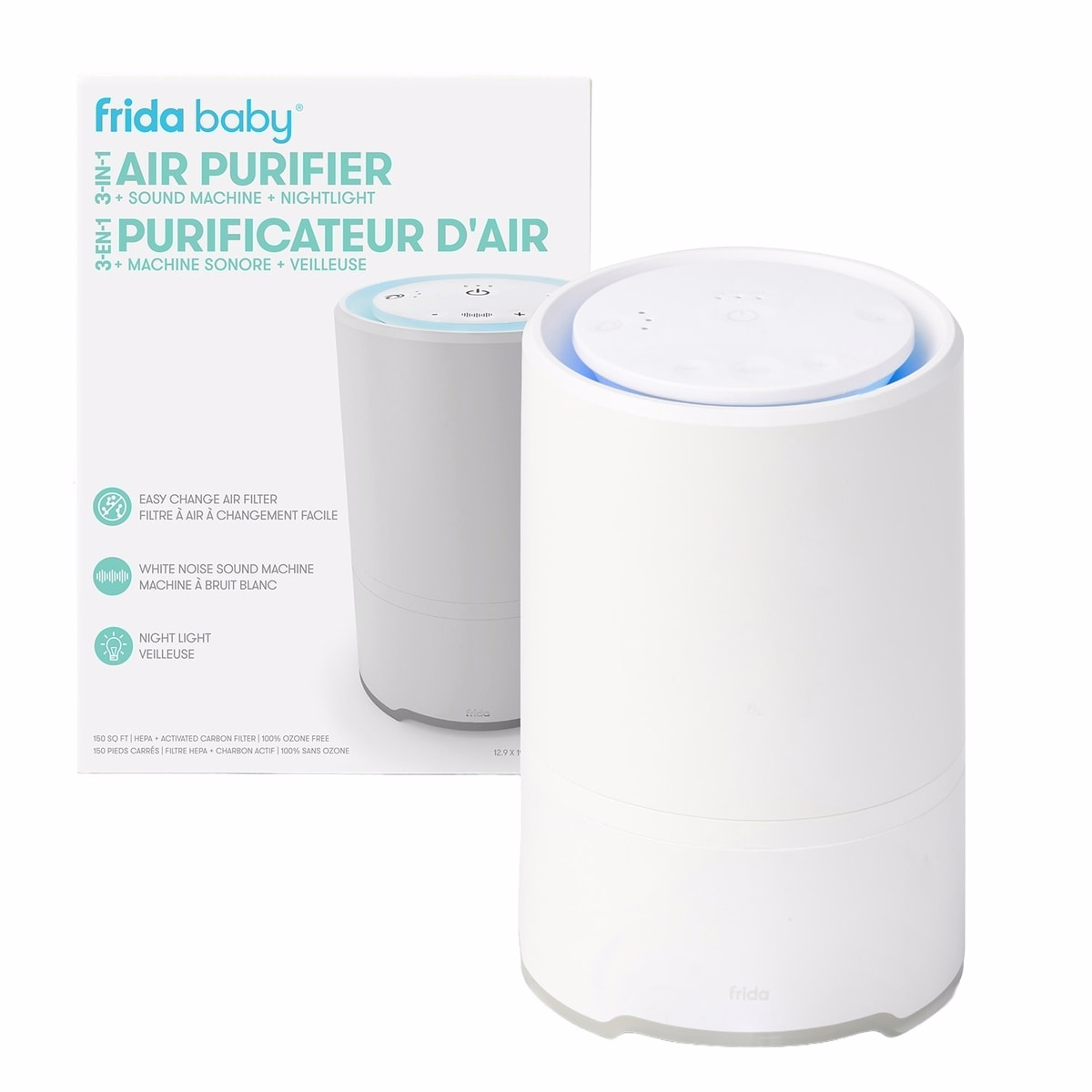 3-in-1 Air Purifier + Sound Machine + Nightlight