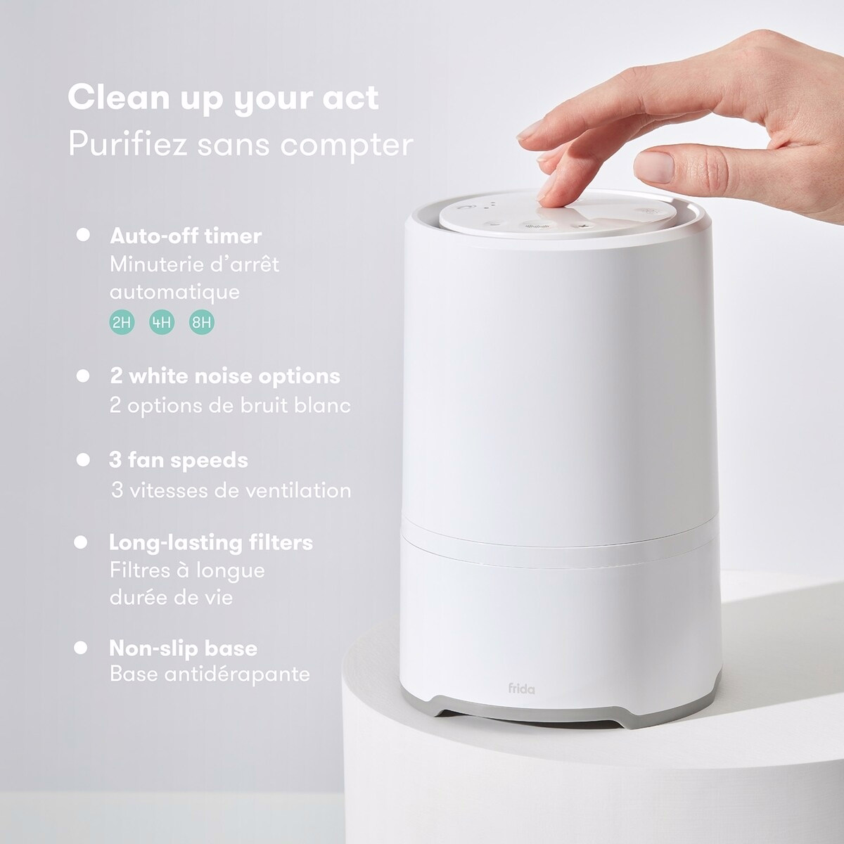 3-in-1 Air Purifier + Sound Machine + Nightlight