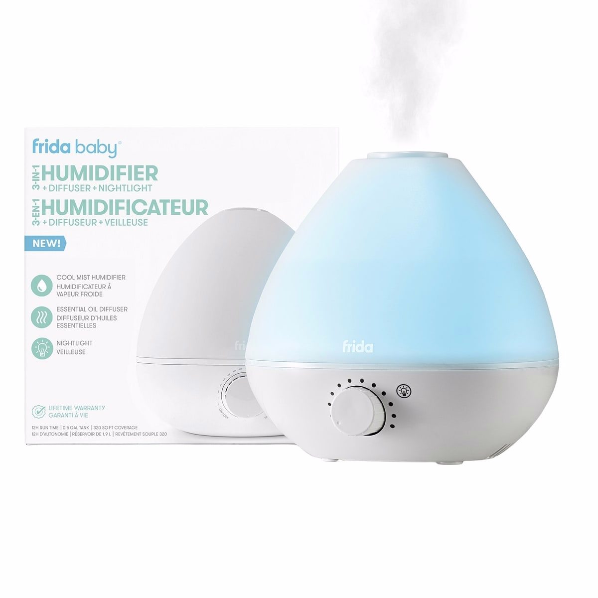 3-in-1 Humidifier + Diffuser + Nightlight