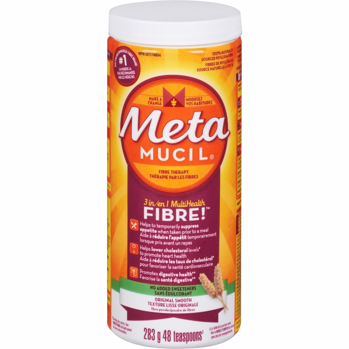 3 in 1 MultiHealth Fibre! Fiber Supplement Powder, Original, 283 g 3 in 1 MultiHealth Fibre! Fiber Supplement Powder, Original, 283 g