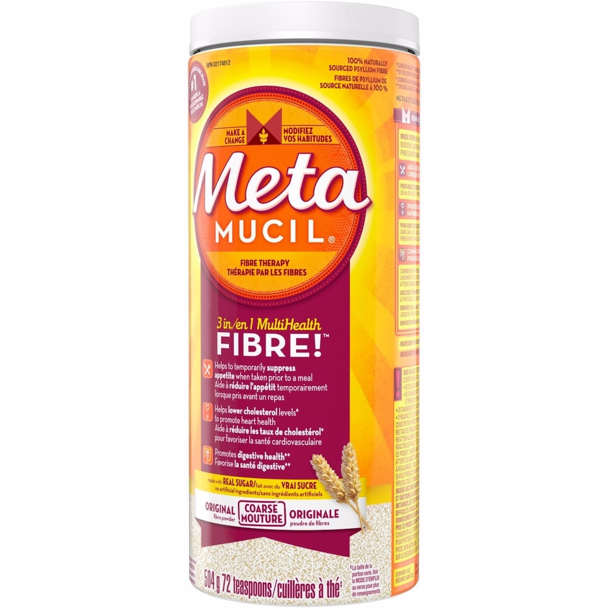 3 in 1 MultiHealth Fibre! Fiber Supplement Powder, Original, 504 g 3 in 1 MultiHealth Fibre! Fiber Supplement Powder, Original, 504 g