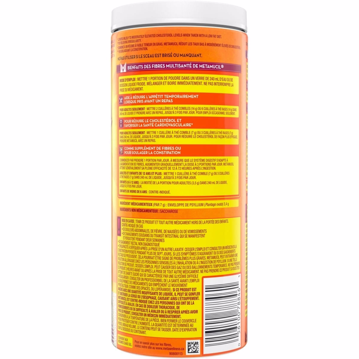 3 in 1 MultiHealth Fibre! Fiber Supplement Powder, Original, 504 g 3 in 1 MultiHealth Fibre! Fiber Supplement Powder, Original, 504 g