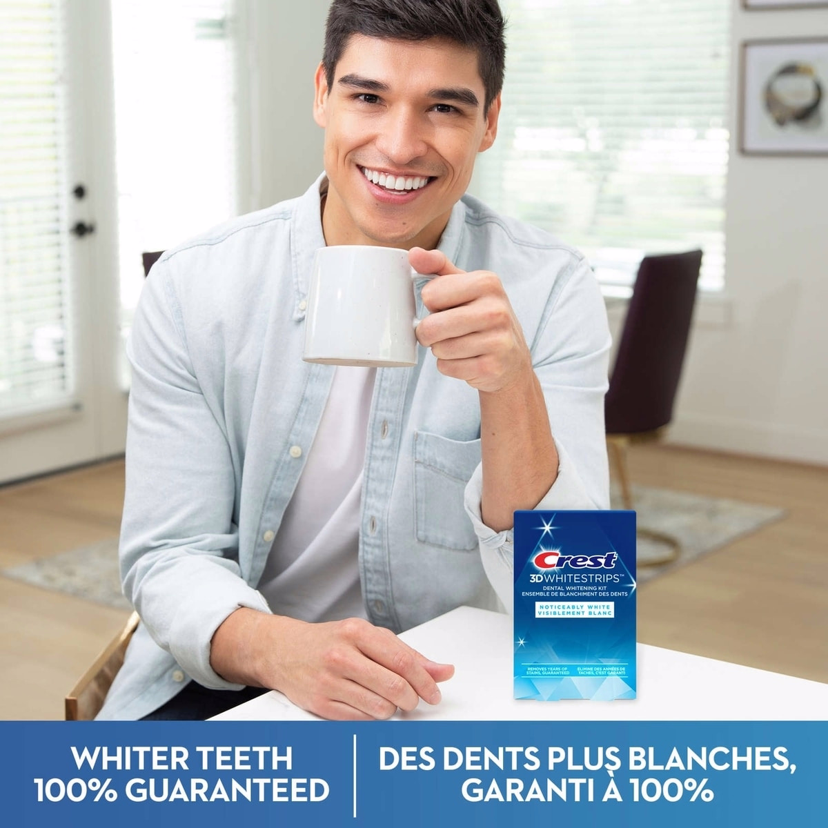 3D Whitestrips Noticeably White At-Home Teeth Whitening Kit, 10 Treatments, Visibly Whitens Teeth in just days 3D Whitestrips Noticeably White At-Home Teeth Whitening Kit, 10 Treatments, Visibly Whitens Teeth in just days