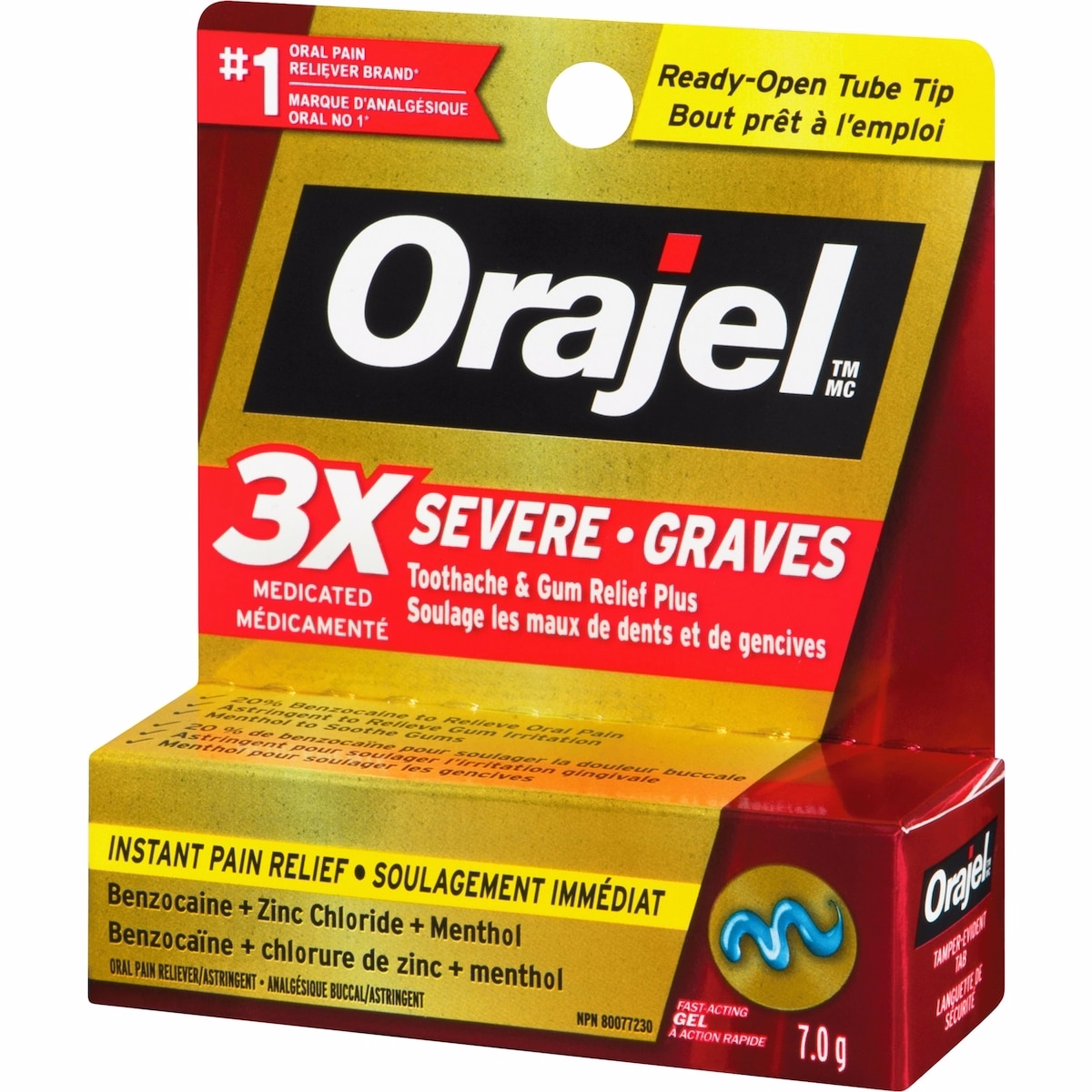 3X 嚴重牙痛與牙齦緩解凝膠 3X 嚴重牙痛與牙齦緩解凝膠