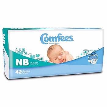 44443104 Kid Design Comfees Baby Moderate-absorbent Diaper, Size 4