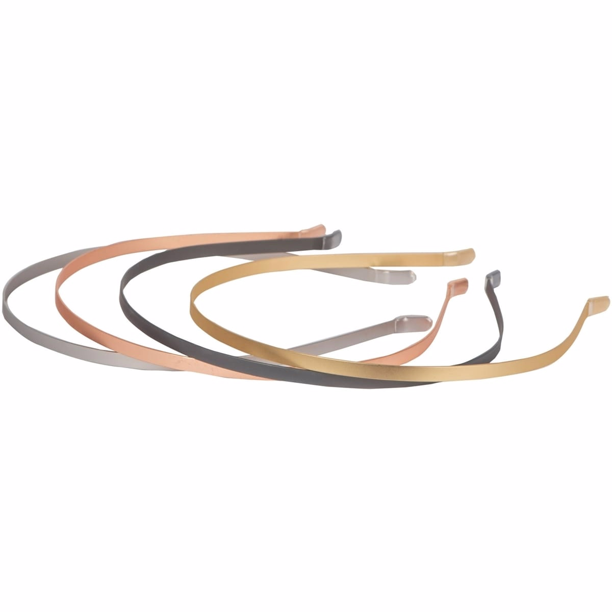 4 pièces Bandes pour cheveux métalliques