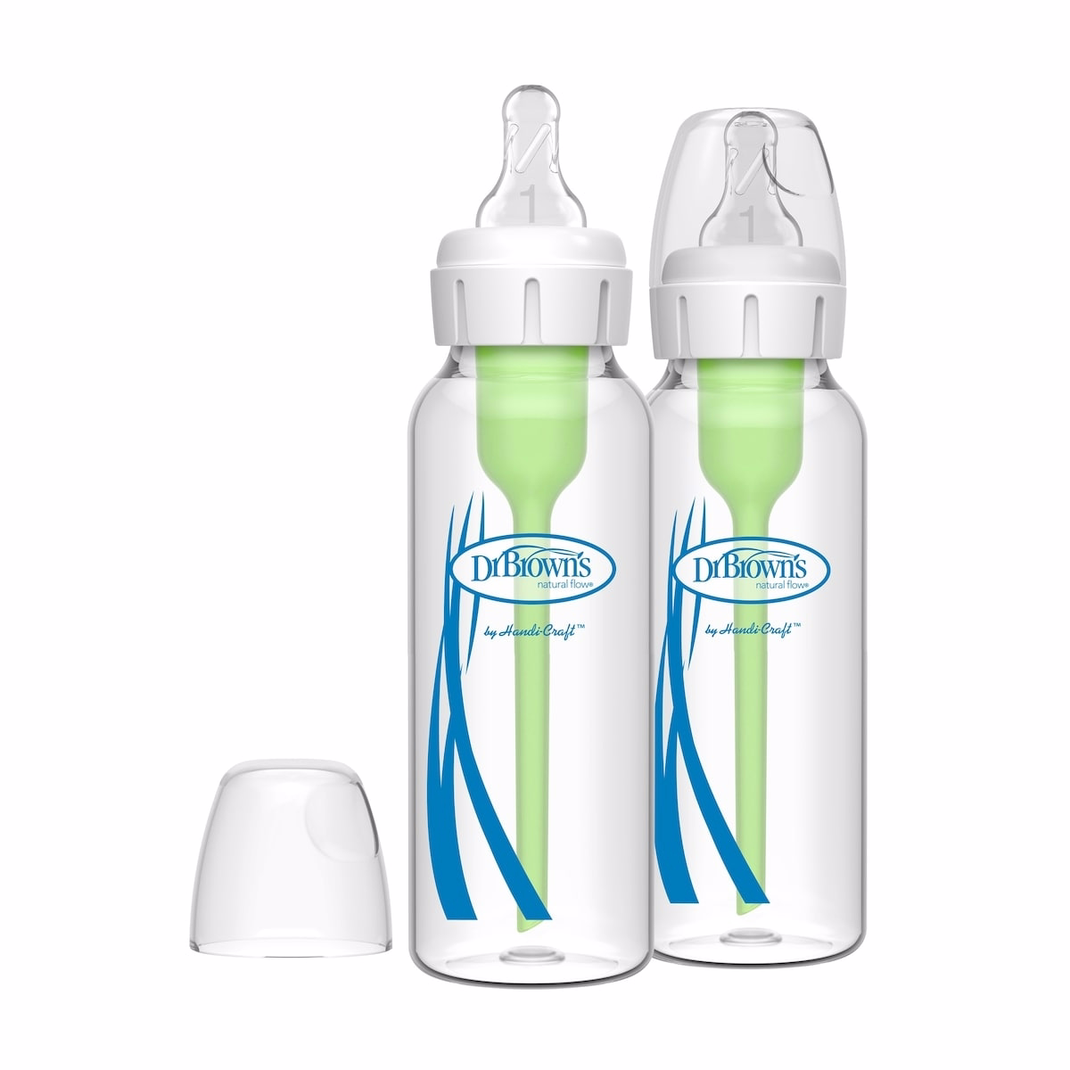 8oz/250ml Options+ GLASS Narrow Bottle 2pk