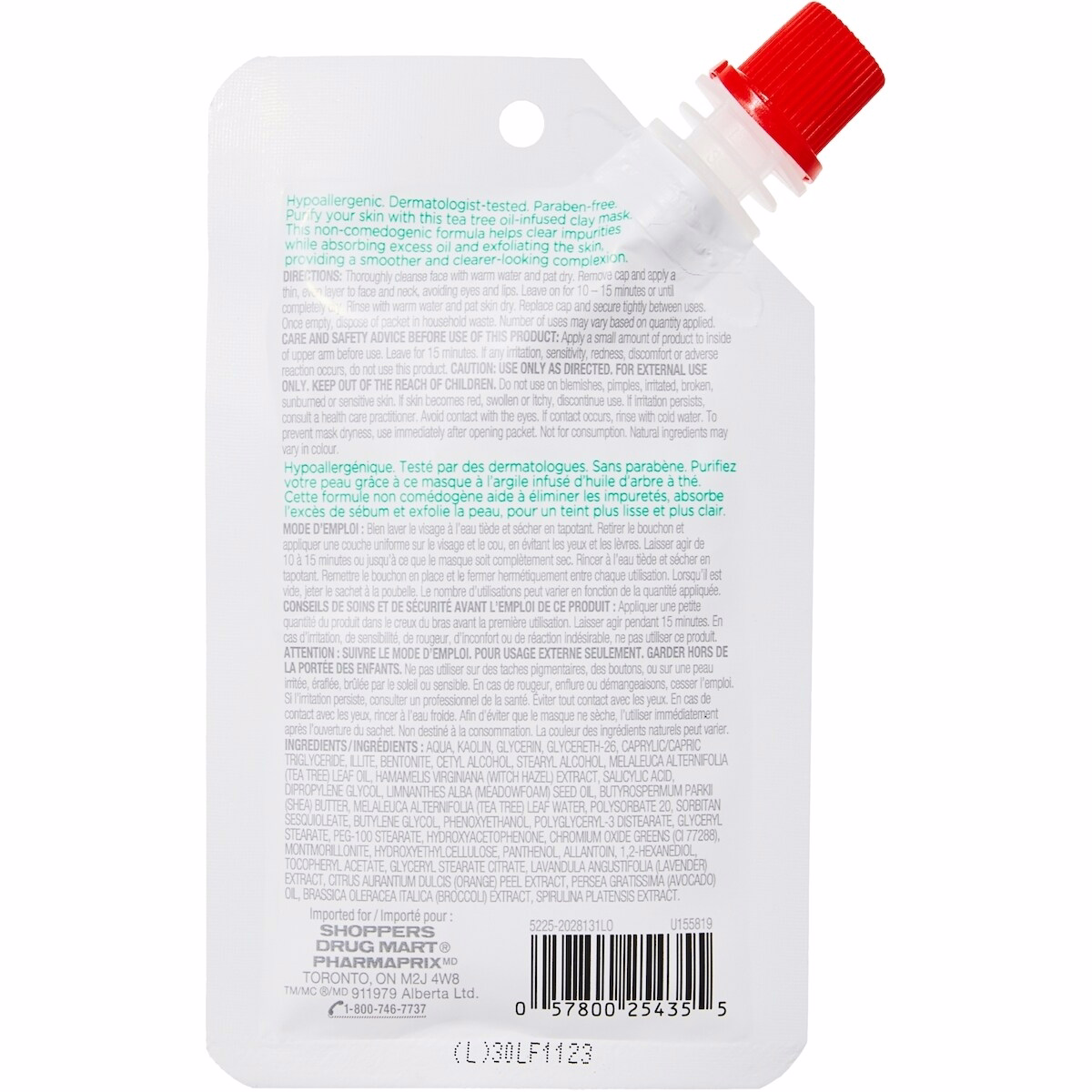 Acne Clay Mask - Purifying Tea Tree