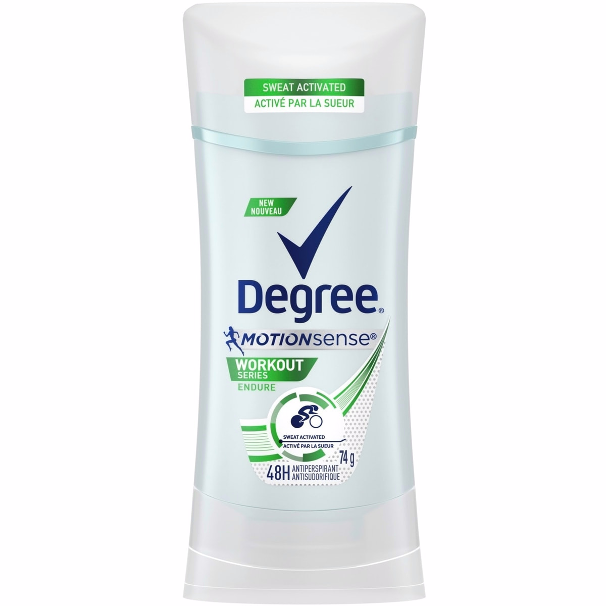 Advanced Antiperspirant Deodorant Stick for 72H Sweat & Odour Protection Workout Series Endure with MotionSense® Technology