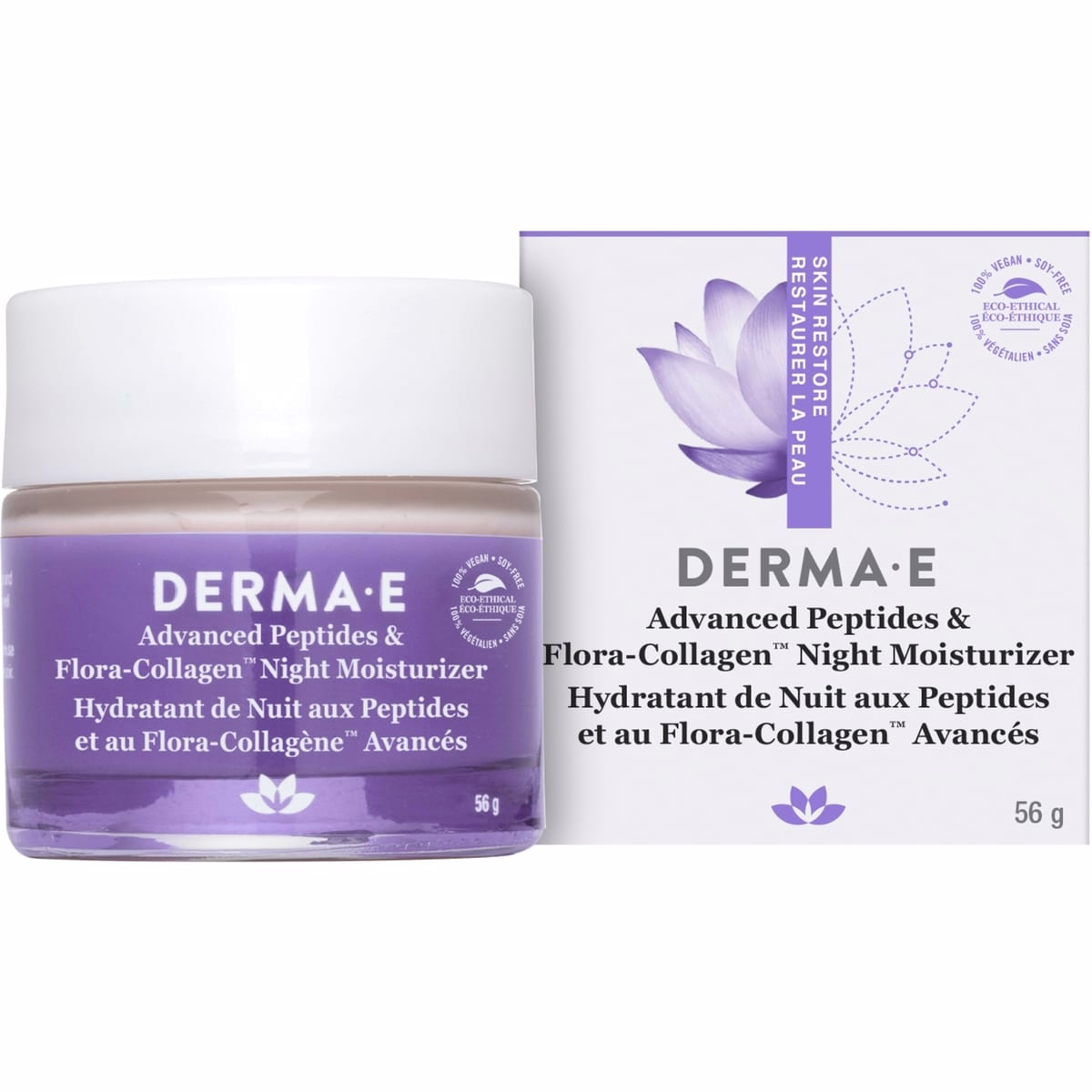 Hydratant nocturne avancé aux peptides et Flora-Collagen™