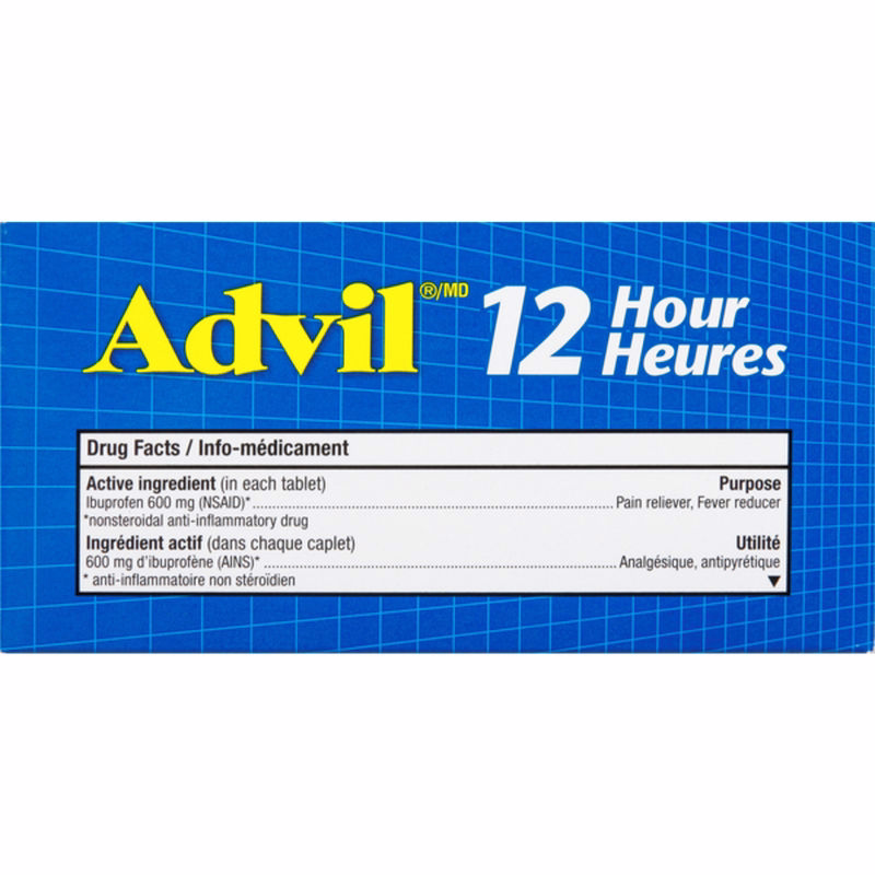 Advil 12 Hour Tablets - Extended Pain Relief, 85 Count Advil 12 Hour Tablets - Extended Pain Relief, 85 Count