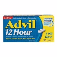 Advil Advil 12 Hour Tablets for Extended Pain Relief, 600 Mg Ibuprofen, 30 Count 30.0 Count