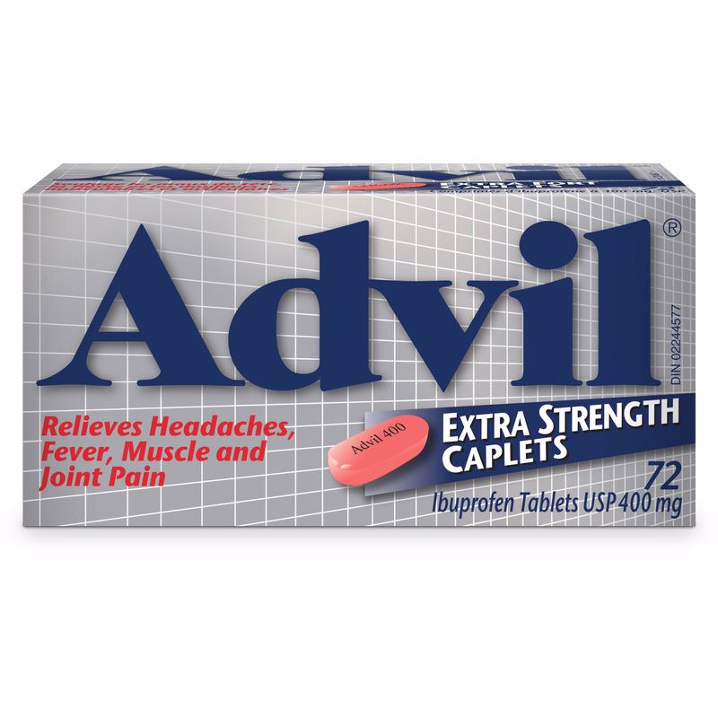 Advil Extra Strength Caplets - Fast and Effective Pain Relief, 72 Count