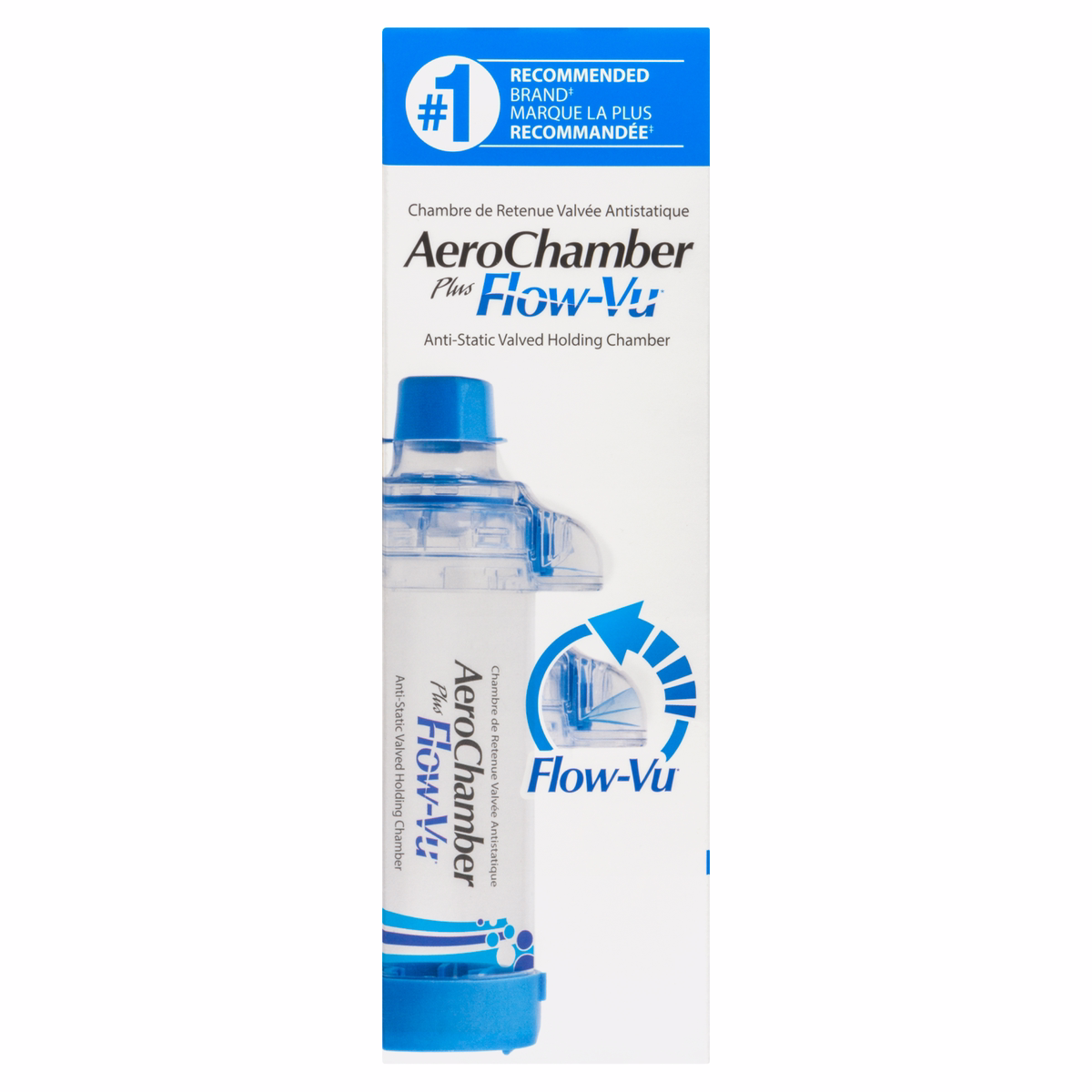 AeroChamber Plus Flow-Vu Anti-Static Valved Holding Chamber - Adult