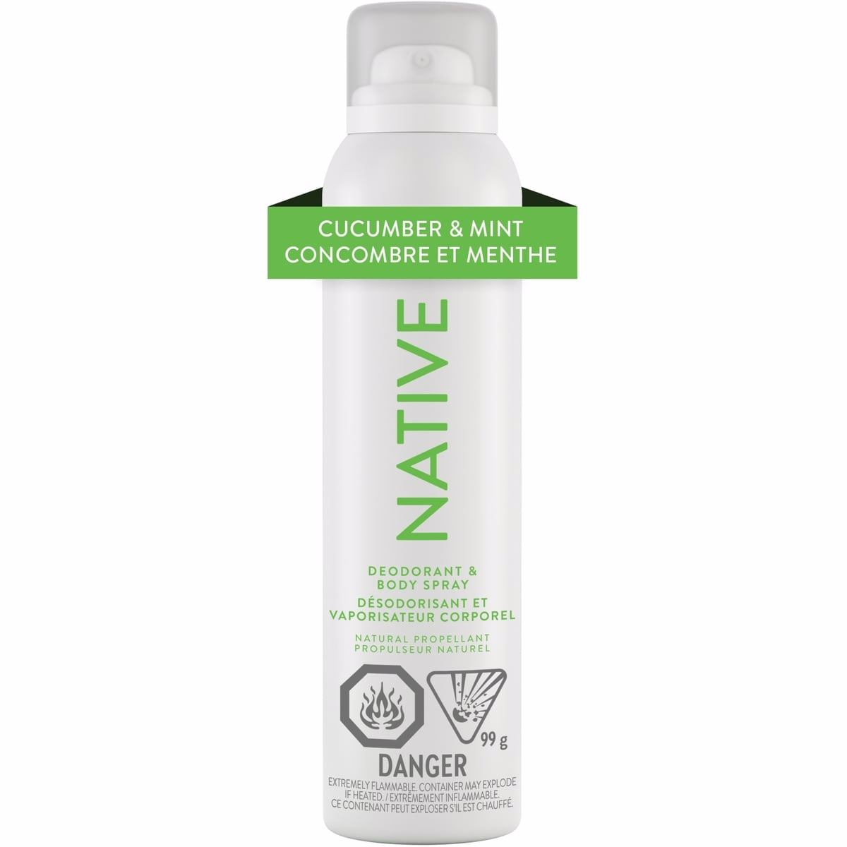 Aerosol-Free Spray Deodorant, Cucumber & Mint