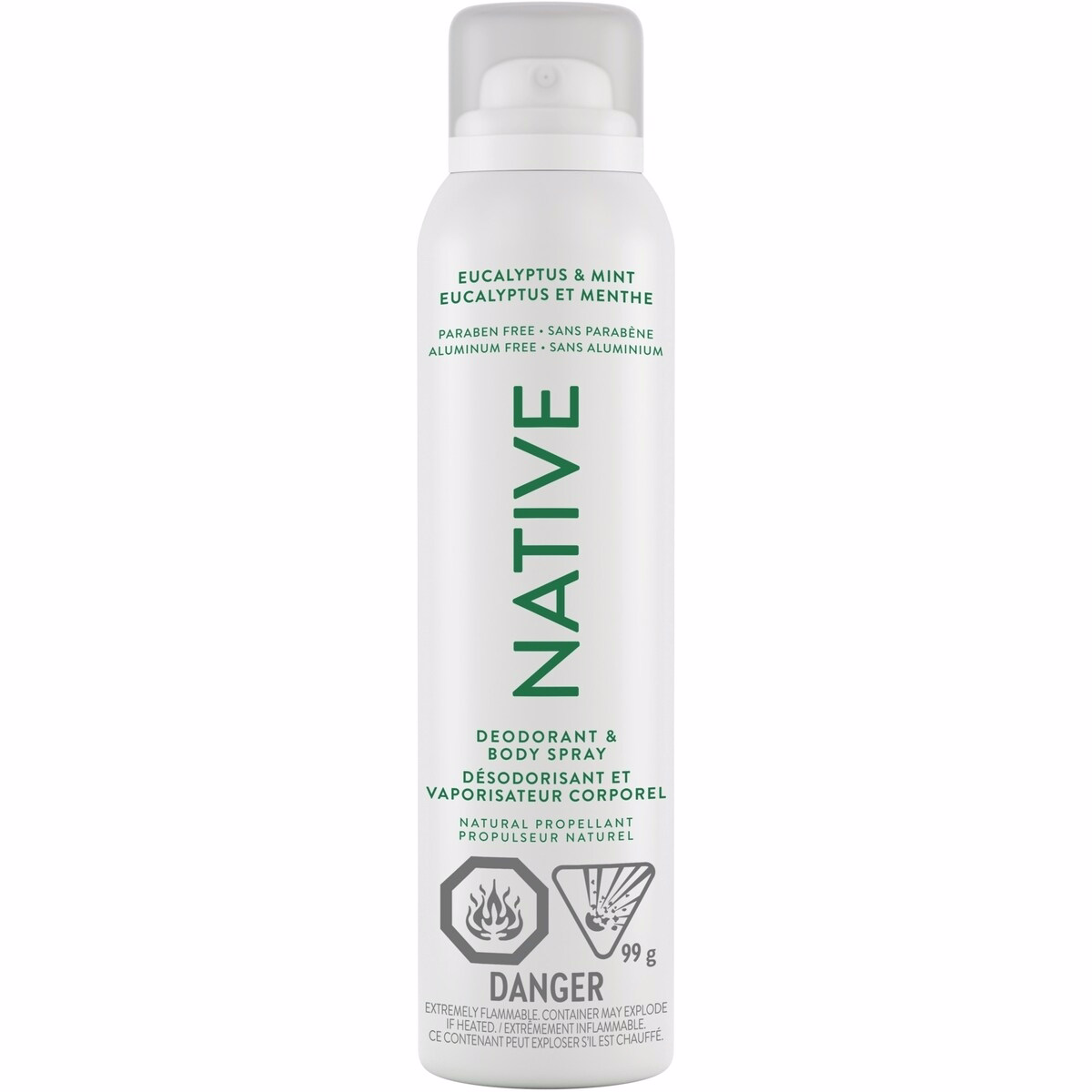 Aerosol-Free Spray Deodorant, Eucalyptus & Mint