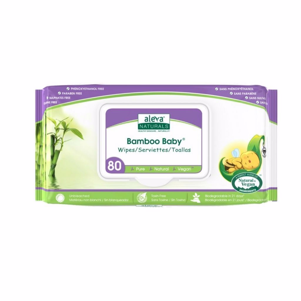 Aleva Naturals Bamboo Baby Wipes 80 Wipes