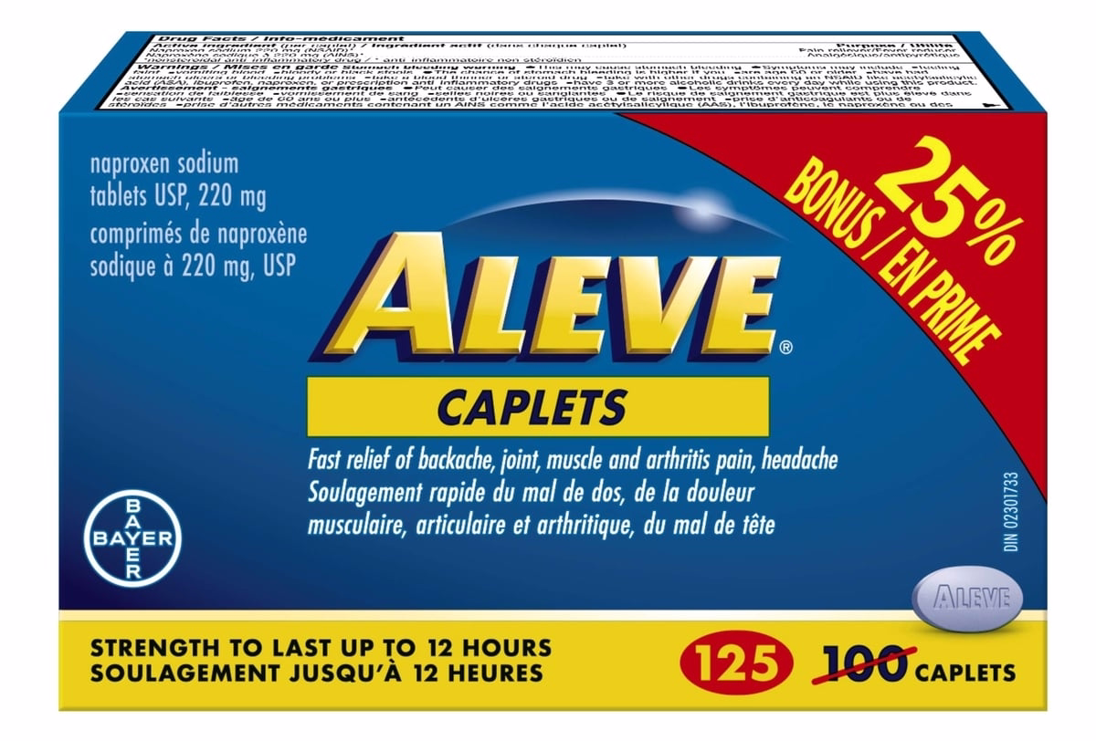 Aleve Caplets 100+25ct Bonus