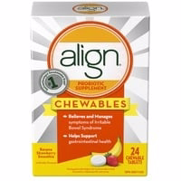 Align Align Probiotic, Chewables, Daily Probiotic Supplement for Digestive Care, 24 Chewable Tablets, #1 Recommended Probiotic Brand by Doctors‡ 24.