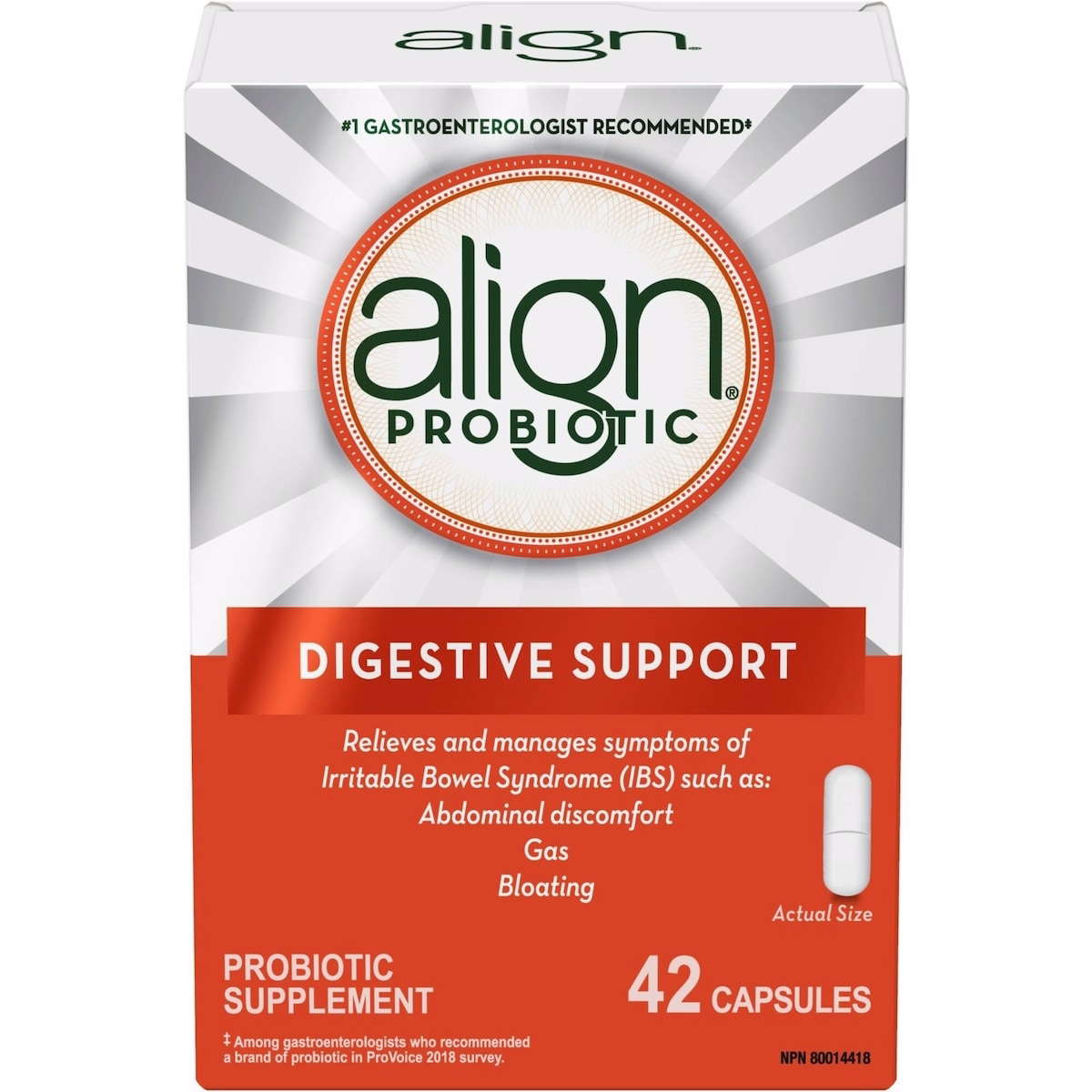 Align Probiotics, Daily Probiotic Supplement for Digestive Care, 42 vegetarian capsules Align Probiotics, Daily Probiotic Supplement for Digestive Care, 42 vegetarian capsules