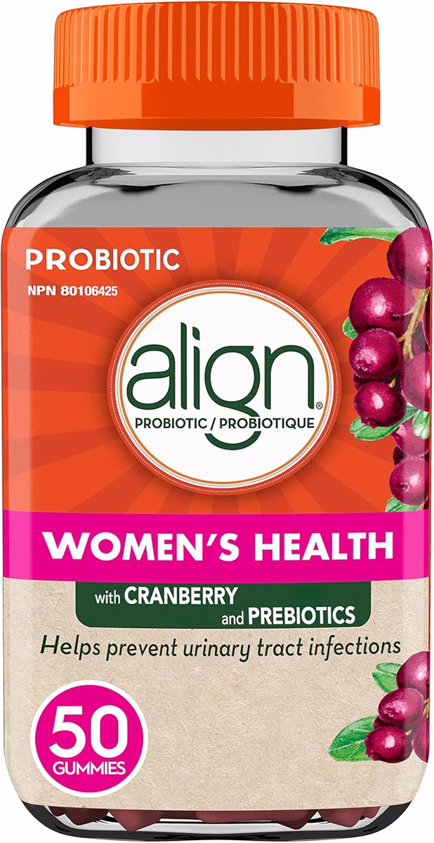 Women's Health Prebiotic + Probiotic Gummies, Helps prevent urinary tract infections, #1 Doctor Recommended Probiotic‡, 50 Count