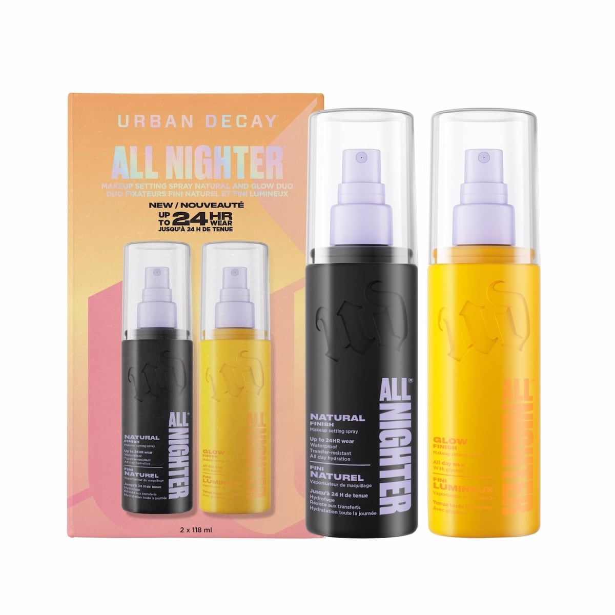 All Nighter 妝前定妝噴霧 自然光感雙效組