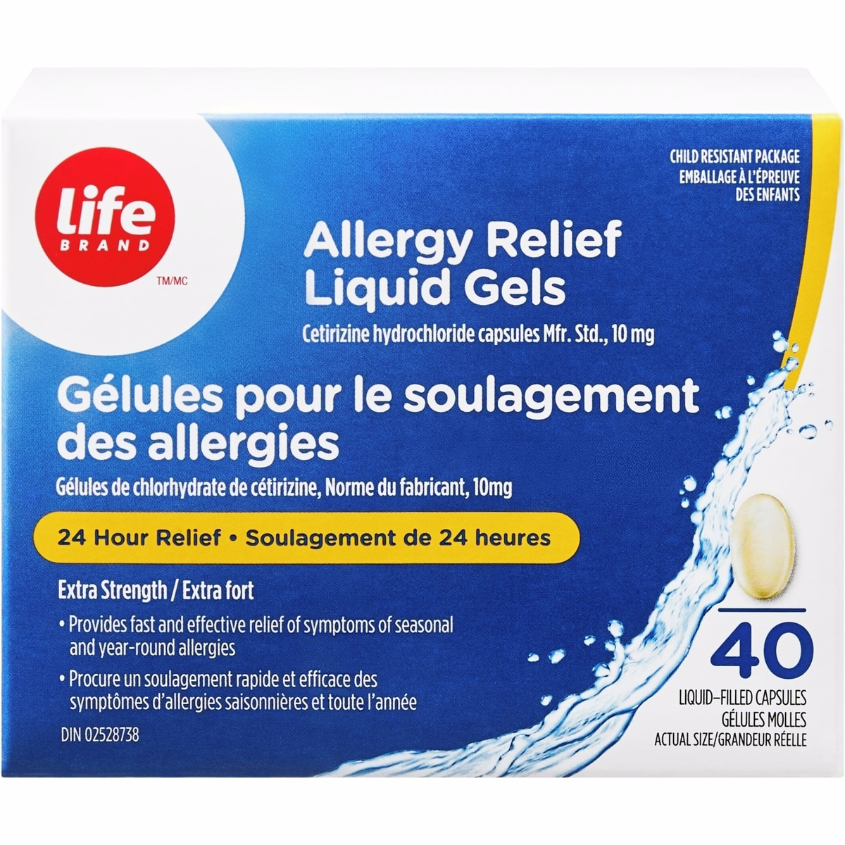 Allergy Relief Liquid Gels 40ct
