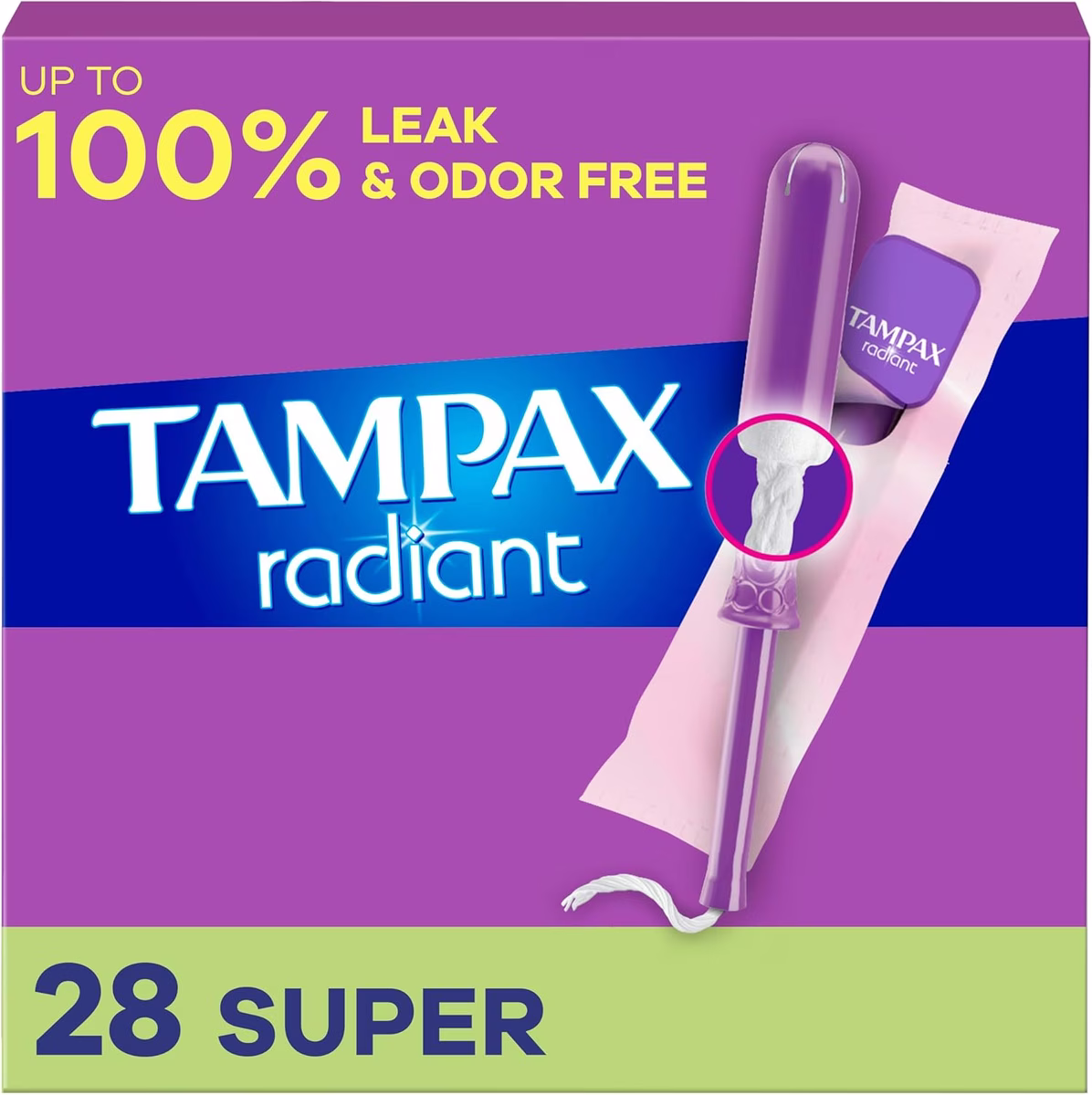 Radiant Tampons Super Absorbency, Unscented
