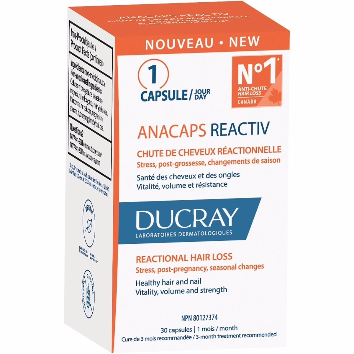 Anacaps Reactiv - 食品補充劑 - 反應性脫髮