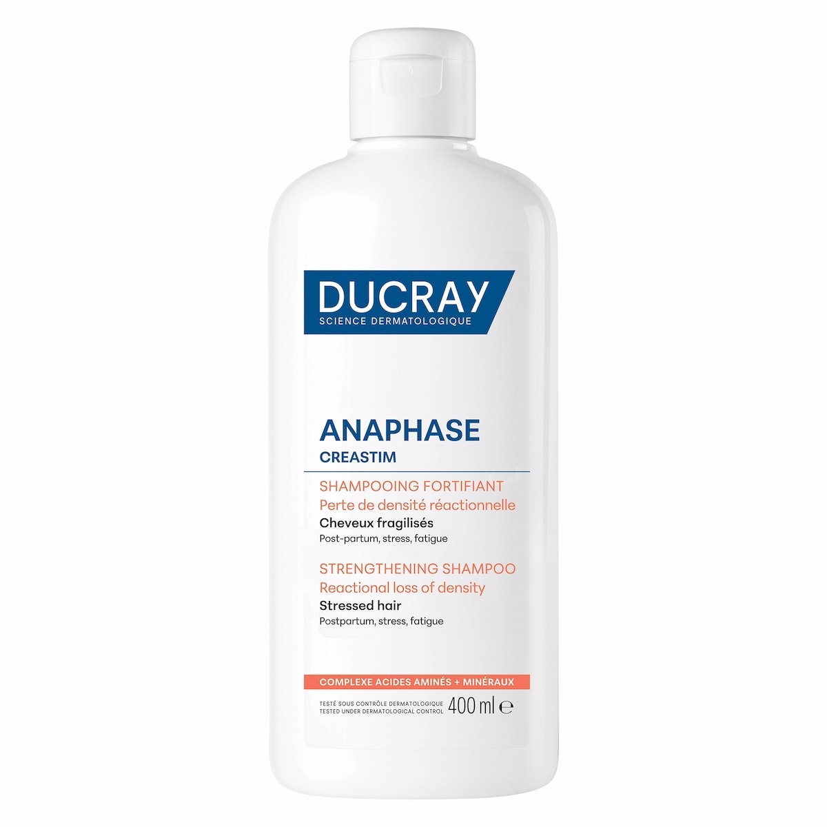 Anaphase Creastim - Strengthening shampoo - Reactional hair loss, Stressed hair - Pro-density - 400 ml