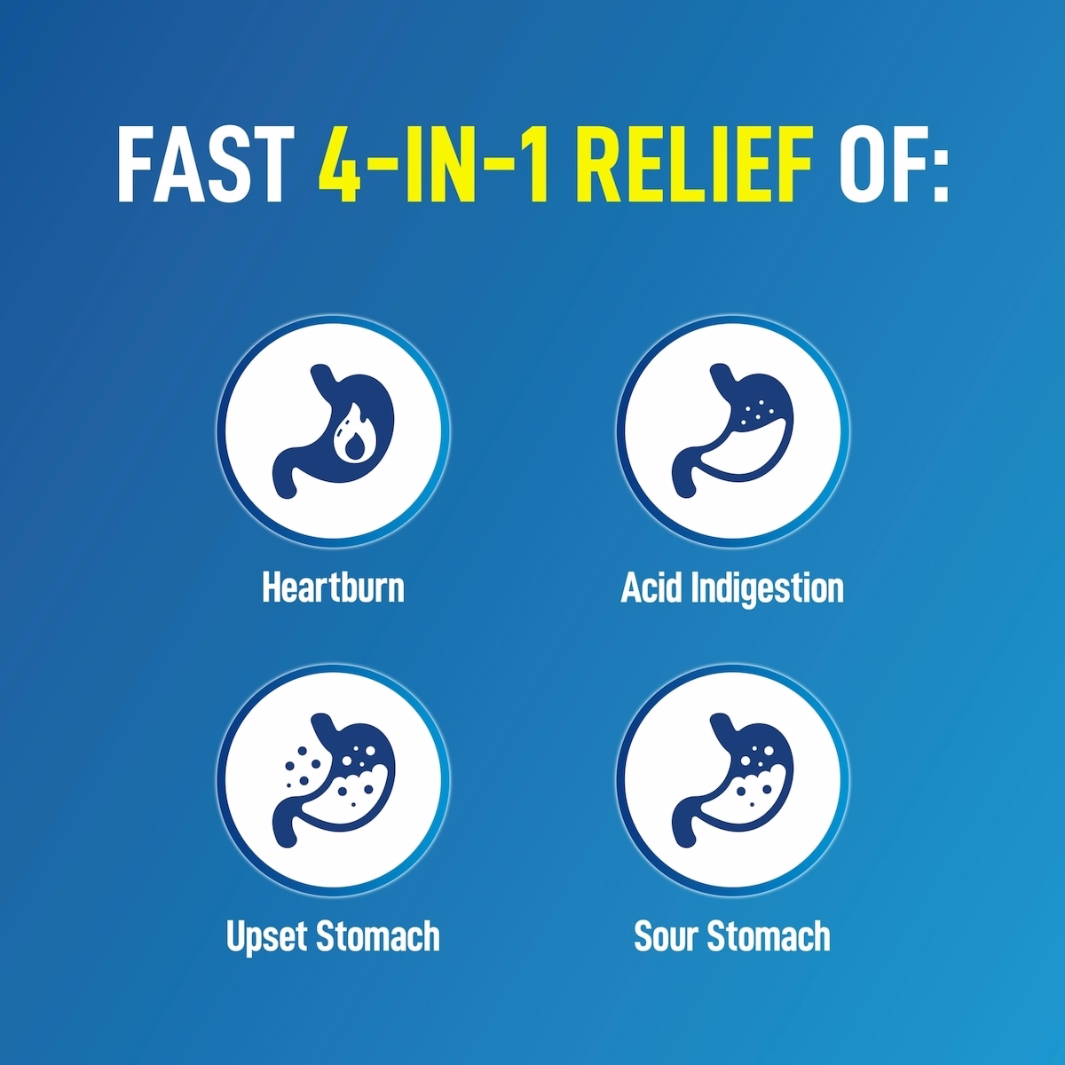 Antacid Heartburn Relief Effervescent Tablets - Antacid Tablets For Heartburn And Upset Stomach, Contains Sodium Bicarbonate And Citric Acid, Lemon Li