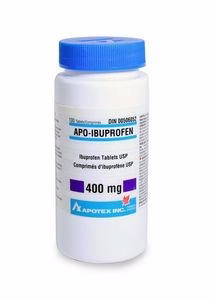 Apo Ibuprofen 400mg Tablets - Fast Pain Relief, 100 Count for Inflammation & Fever Management