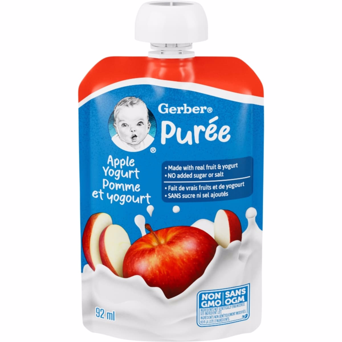 Apple Yogurt Purée, For Babies Pouch Apple Yogurt Purée, For Babies Pouch
