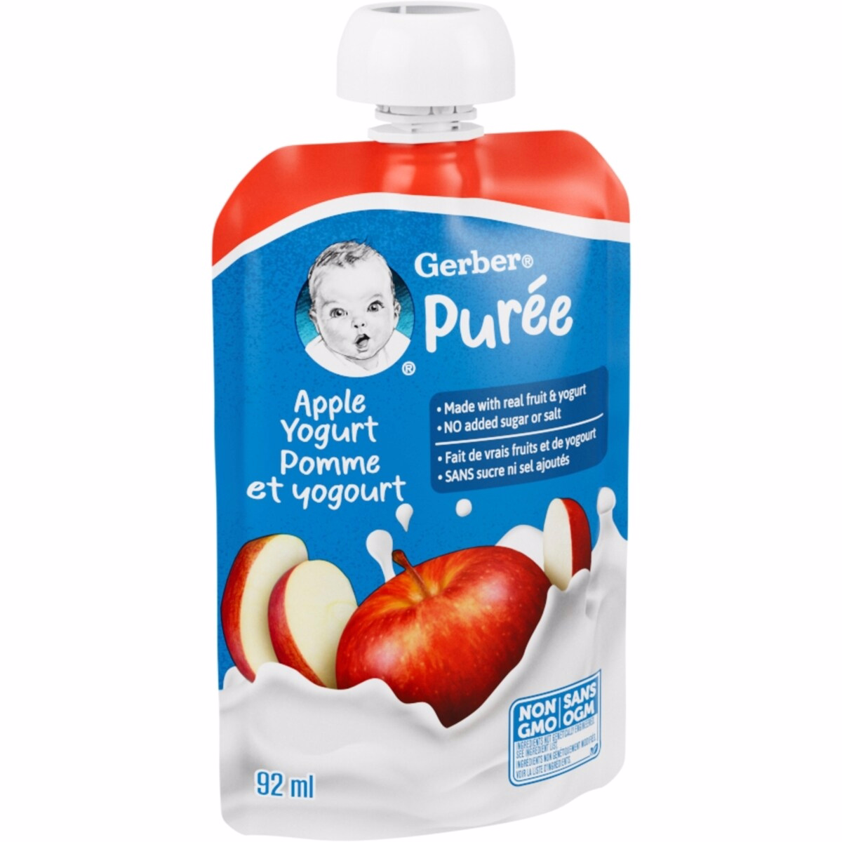 Apple Yogurt Purée, For Babies Pouch Apple Yogurt Purée, For Babies Pouch