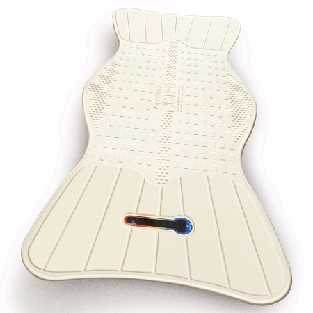 Aquasense AquaSense Non-Slip Bath Mat with Built-in Temperature Indicator, Universal, White 1.0 Ea
