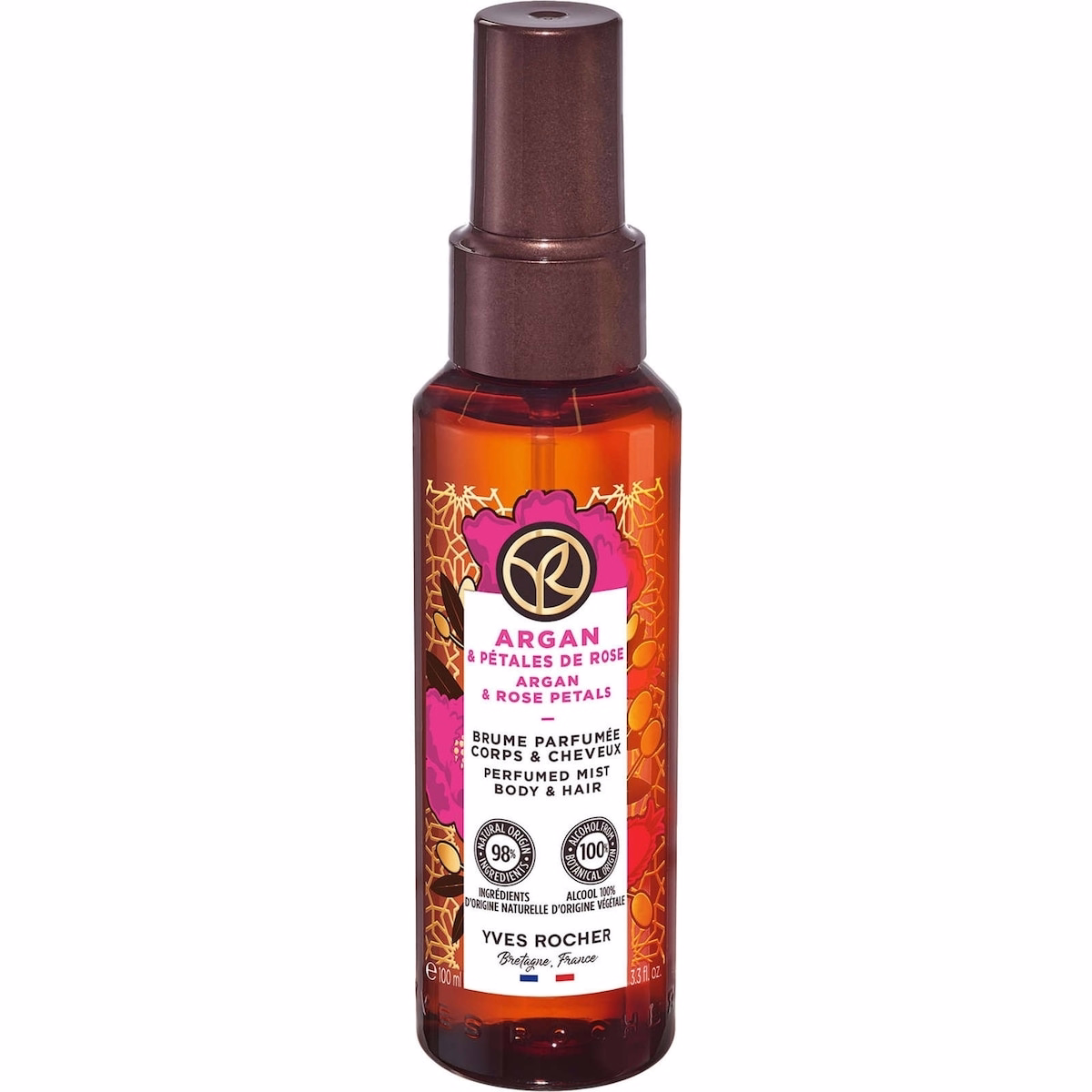 Argan & Rose Petals Perfumed Body and Hair Mist