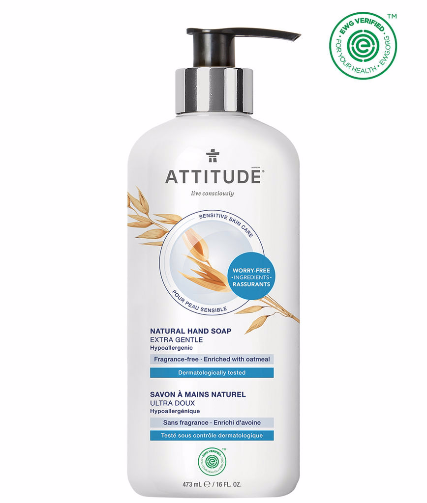 Attitude 敏感肌膚 洗手液 - 無香 16 Fl Oz