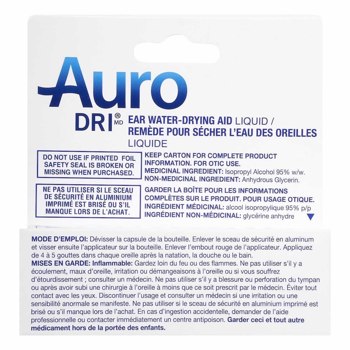 Auri-Dri Ear Water-Drying Aid Liquid