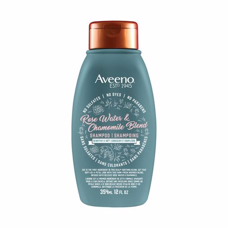 Aveeno Rose Water and Chamomile Shampoo for Sensitive & Soft 12.0 Oz