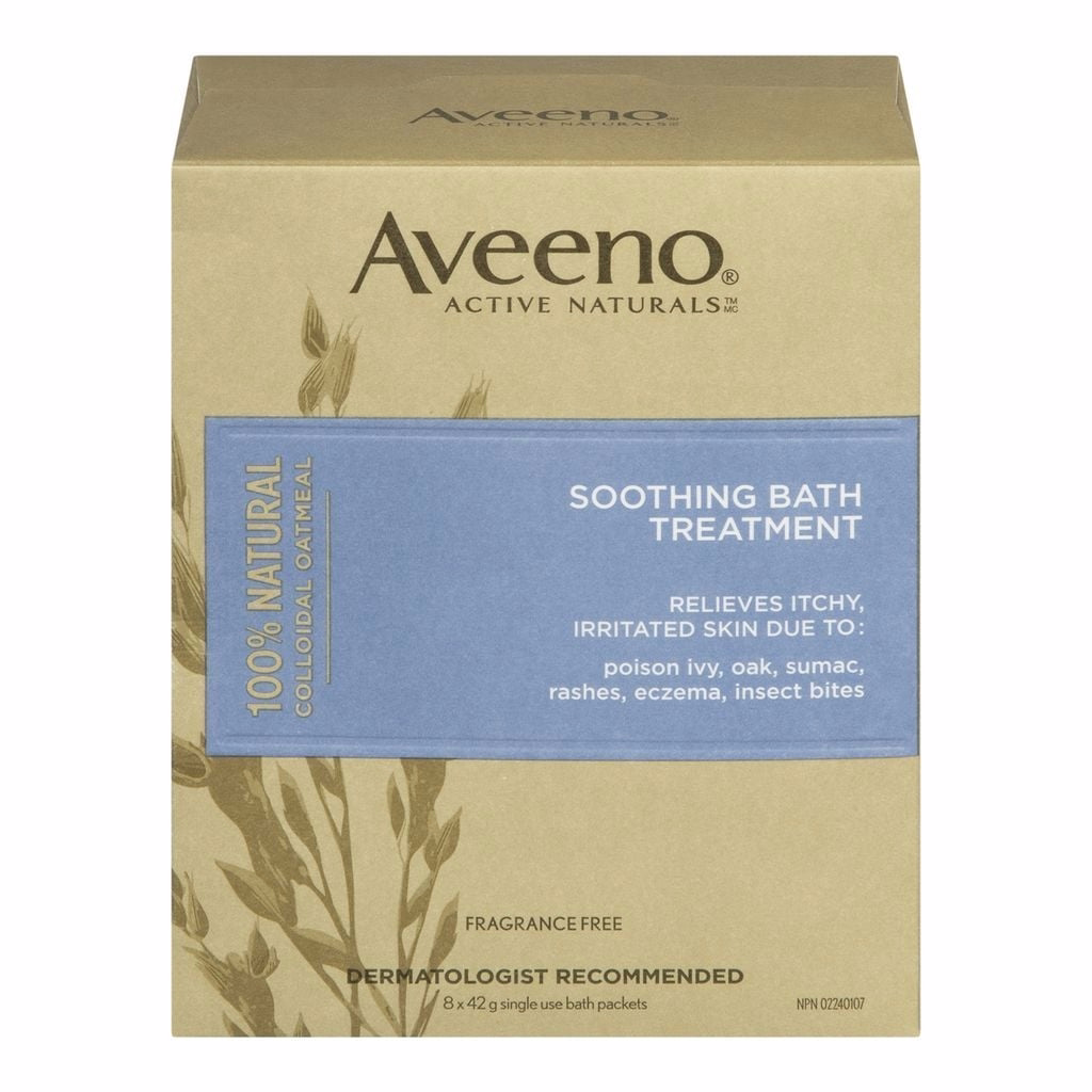 Aveeno 舒緩沐浴護理 膠體燕麥皮膚保護劑 單次使用包裝 - 1.5 OZ