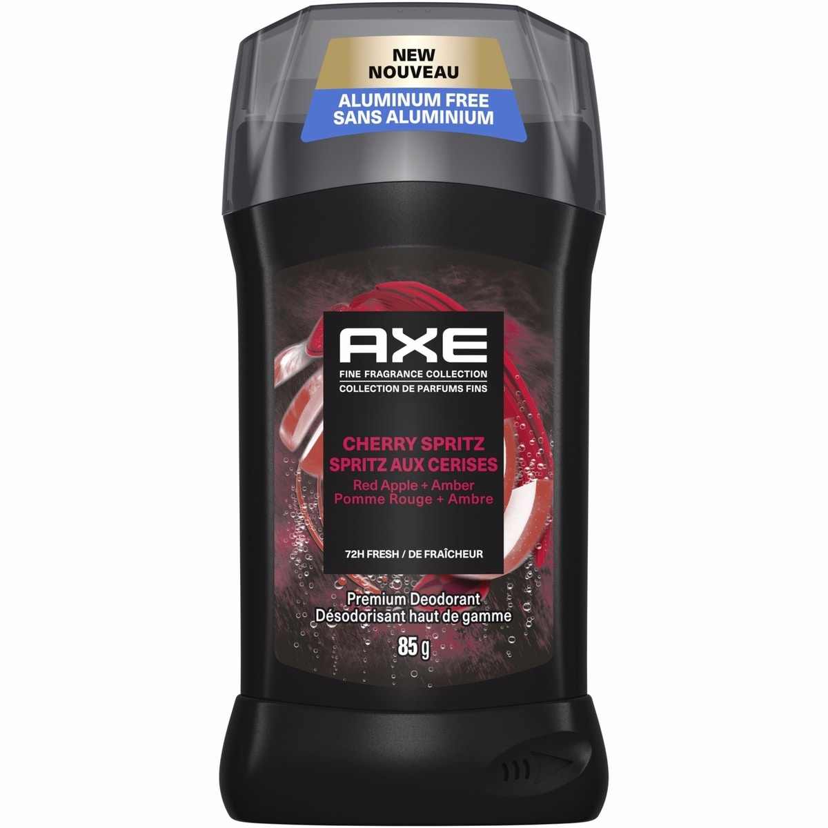 AXE Fine Fragrance Collection Deodorant Stick with 72H Freshness Cherry Essential Oils Aluminum-Free, 85g