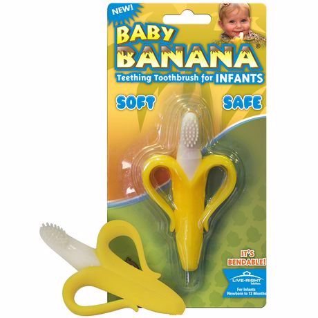 Baby Banana Teether/toothbrush